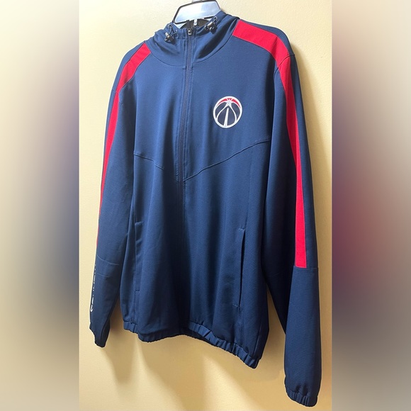 G-III SPORTS JACKET BY CARL BANKS FULL ZIP WASHINGTON WIZARDS NBA BLUE COLOR L - Picture 13 of 14